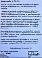 Kommuneatlas for Skedsmo 1995. Innledningstekst.