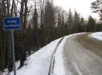 Kommunegrensa mot Nore og Uvdal kommune langs fylkesvei 109. Foto: Stig Rune Pedersen