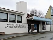 Kon-Tiki Museet, inngangspartiet i 2023. Foto: Stig Rune Pedersen