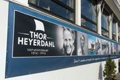Kon-Tiki-museet høsten 2014: markering av Heyerdahls 100-årsdag. Foto: Stig Rune Pedersen