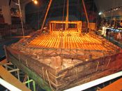 Kon-Tiki under restaurering 2013. Foto: Stig Rune Pedersen