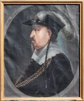 Kong Christian IV i Moland kyrkje: "Regna Firmat Pietas". (Fromskap styrkjer rika) Foto; Anders Kvåle Rue 2010