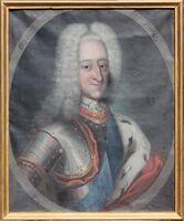 Kong Christian VI i Moland kyrkje: "Deo Et Populo" ( Gud og folket) Foto: Anders Kvåle Rue 2010.