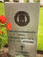 Konrad Westnes er gravlagt på Troqueer Cemetery i Dumfries. Foto: Stig Rune Pedersen (2025)