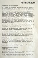 Infoskriv fra museet, s. 1