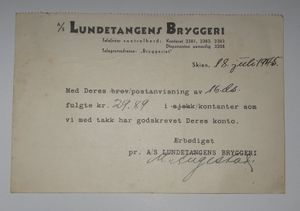 Kort fra Lundetangens bryggeri 1945.jpg