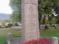 Krigsminnesmerke ved Frogner kirkegård. Foto: Stig Rune Pedersen