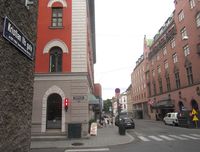 Kristian IVs gate ved hjørnet av Rosenkrantz' gate. Foto: Stig Rune Pedersen
