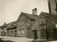 Motiv fra Rødfyllgata, 1907. Foto: Ukjent / Riksantikvaren