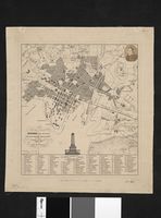 1869: Roosens kart over Christiania.