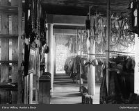 Pantevarer i bankens lager. Her fant man blant annet sykler, klær, kjeler, ur og malerier. Foto: Anders Beer Wilse (omkr. 1910)