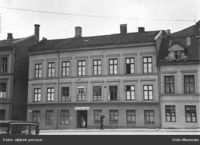 Filialen i Bakkegaten 21 i Pipervika. Foto: Ukjent (1938)