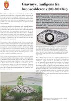 Tavle ved bronsealderrøys.