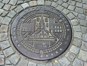 I anledning Drammens 175-årsjubileum i 1986, Bragernes torg. Foto: Stig Rune Pedersen (2014).