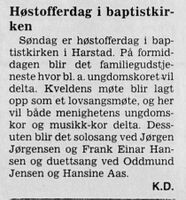Harstad Tidende 10. oktober 1981.