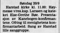 Harstad Tidende 17. september 1987.