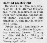 Harstad Tidende 10. februar 1983.