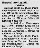Harstad Tidende 22. desember 1987.