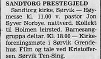 Harstad Tidende 14. mars 1981.