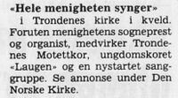 Harstad Tidende 26. mai 1982.