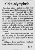 Guttekoret sang under den forutgående gudstjenesten. Harstad Tidende 10. mars 1979.