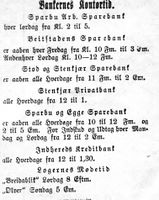 166. Kunngjøring om åpningstider i Mjølner 23. 10. 1899.jpg