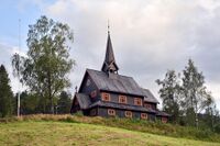 Hassvikvegen 17A, Fjågesund kyrkje. Foto: Roy Olsen (2021).