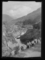 Brua ved Galdane. Foto: Nasjonalbiblioteket (1947-1948).
