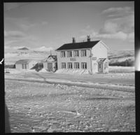Lønsdal stasjon, 1. januar 1957. Foto: Jac Brun