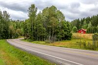Enebakkveien ved avkjøringen til Brokkenhusgrenda. Foto: Leif-Harald Ruud (2021)