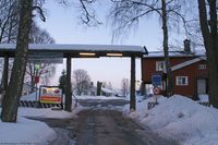 Lahaugmoens innkjøringsportal.