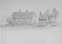 Tegning av Lalum nordre (1982).