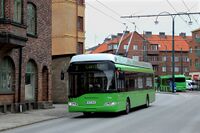 Byen Landskrona i Sør-Sverige fikk sitt trolleybussystem i 2003. Foto: Leif-Harald Ruud (2019).