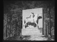 Minnesteinen fotografert i 1961. Foto: Ukjent