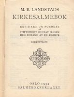 Tittelblad fra Landstads reviderte salmebok, 1932-utgaven.