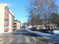 Langes gate ved Søndre park. 2016