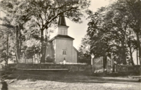 Langesund kirke (1753) Foto: P. Tarangers eftf./Telemark Museum (1930).