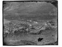 «Lapper i Tromsødalen». Foto: Marthinius Skøien, ca. 1880–1910. [Ca. tidlig juli etter reinpelsen å dømme.]