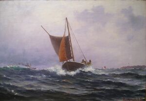 Lars Lauritz Larsen Haaland - Fiskere Ved Kvitsøy - IMG 9359.jpg