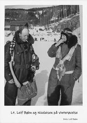 Flygerne Leif Bøhn og Nicolaisen.