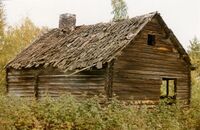 Våningshuset på plassen i 1985.