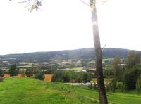 Lierdalen sett fra Tranby kirke. Foto: Stig Rune Pedersen