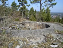 Kanonstilling på Søndre fort Foto: Vidar Iversen
