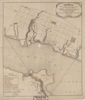 Kart fra 1827, utgit av G. L. Fehr og tegnet av C. Buchholz.