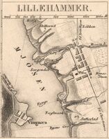 Kart fra 1849. Utsnitt av Kristians amt nr 15-2.