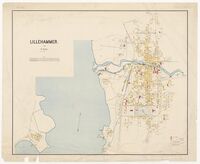 Kart fra 1911. Tegnet av Oscar Krum.