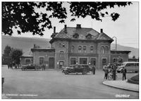 Lillehammer stasjon, bysiden. Kilde: Mittet/Norske jernbanestasjoner Origo.