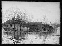 Lillestrømmen flommen 1916 - no-nb digifoto.