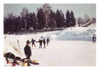 Velforeningens skøytebane og skibakke
