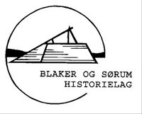 Blaker og Sørum historielag logo.